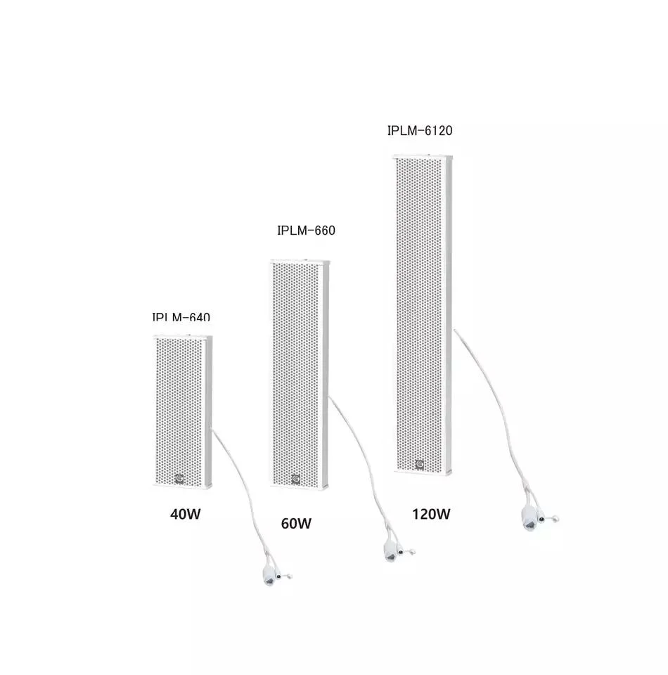 6 Inch IP Network 4 Ohm 40W Column Speaker with Class D Amplifier & RJ45 Powerful Public Address System