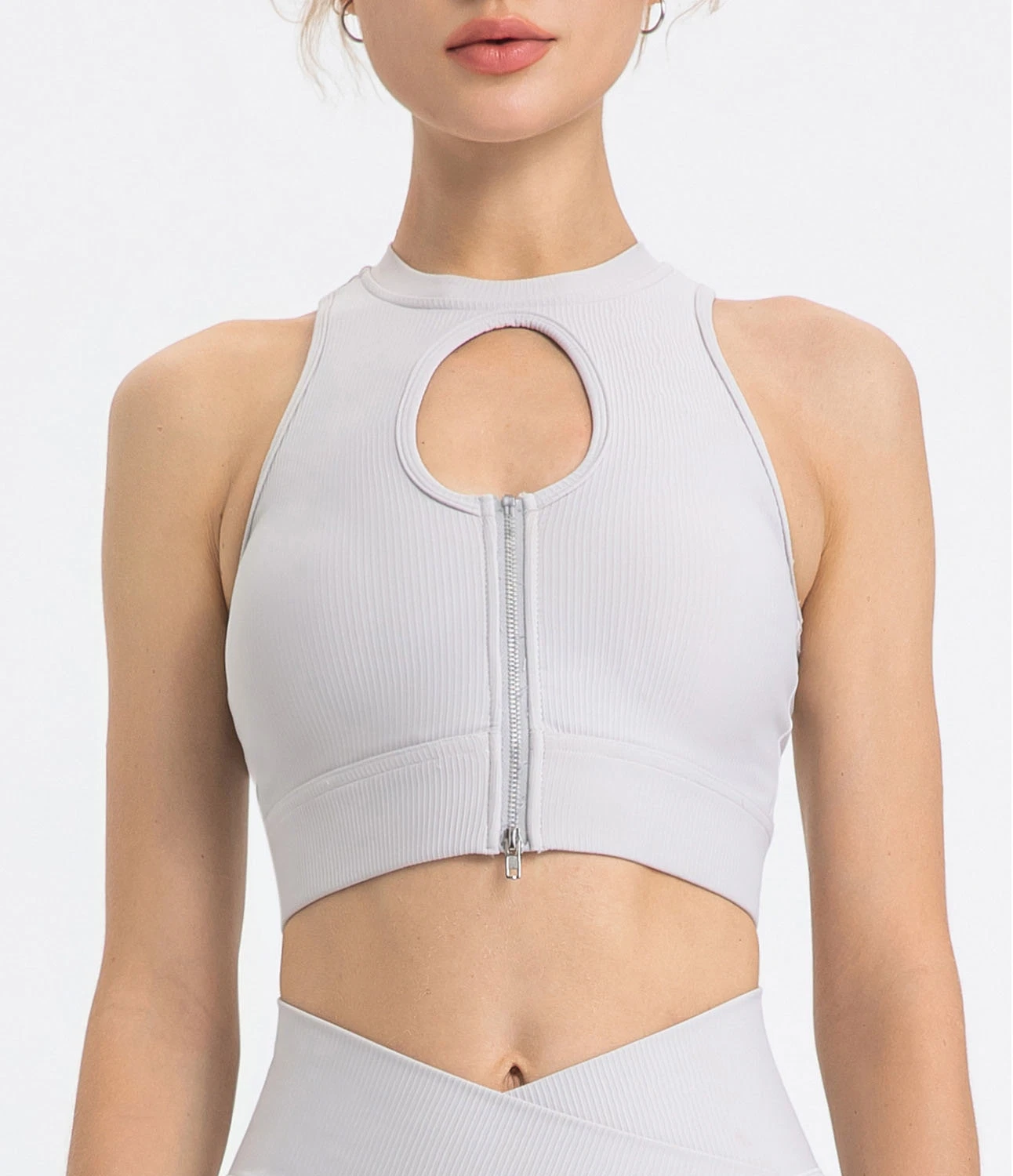 Été de nouvelles sous-vêtements sportifs High-Strength résistant aux chocs en dehors de fermeture à glissière d'usure de l'exécution gilet de remise en forme de soutien-gorge de Yoga de la femme