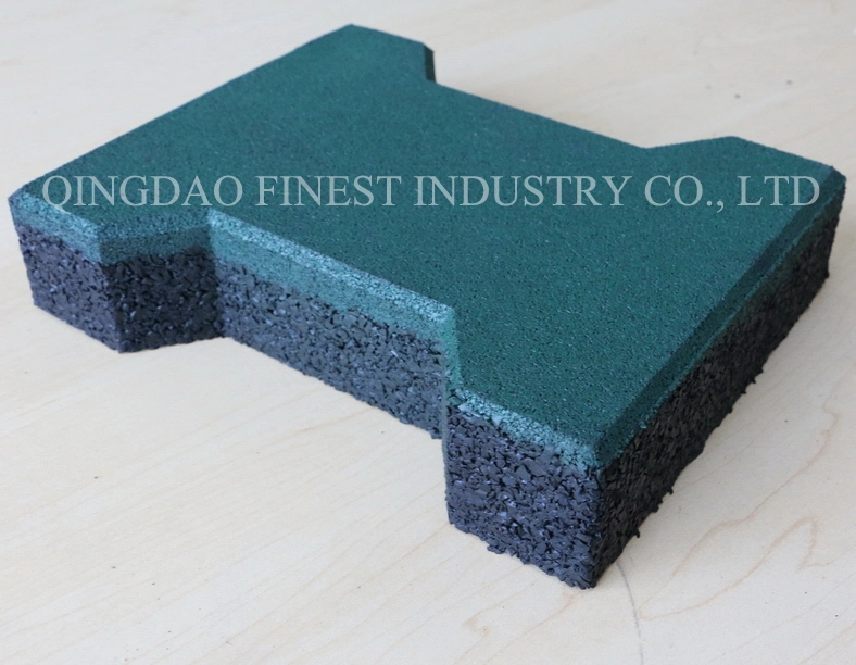 Hot-Selling Top Quality Rubber Blocks, Outside I Shape Mat I Brick Paver Dog Bone Walkway or Horse Stables Paddocks Rubber Brick