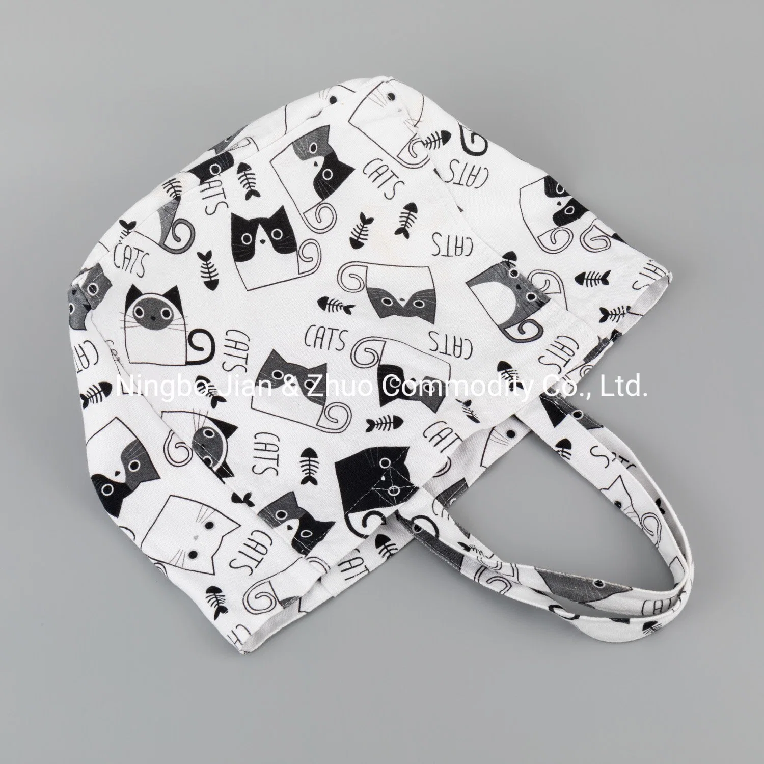 Custom Digital Print Black and White Cat Kitchen Textile Used for Kitchen, Home Decoration, and Shopping