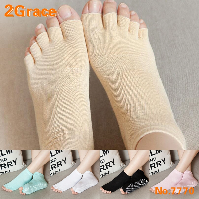 Five Finger Toe Yoga Non Anti Skid Slip Socks