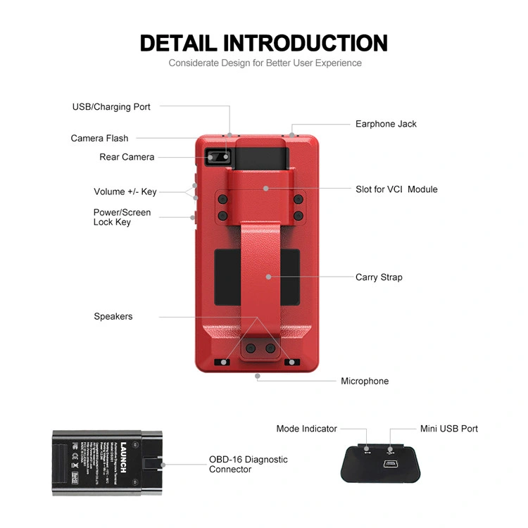 Lancez le connecteur X431 Voors Mini V3.0 Diagnostische Auto Scanner l'outil de diagnostic automatique Volledige Systeem diagnostiquer le Scanner de l'automobile le codage de l'ECU