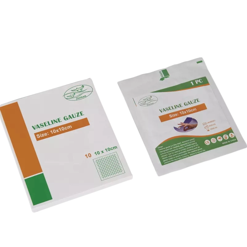 China Medical Disposable Sterile Vaseline Gauze/Petrolatum Gauze Surgical Paraffin Gauze Pad