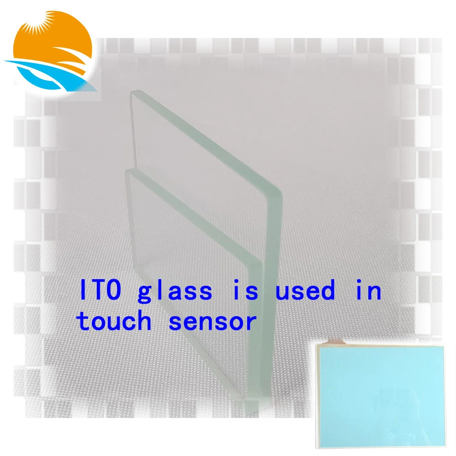 Customized Laboratory Transparent Heating Electrical Heated Defogging Anti-Glare Anti-Fog Shielding Touch Sensor Thickness 3.2mm Resistance 40~60 Ohm ITO Glass