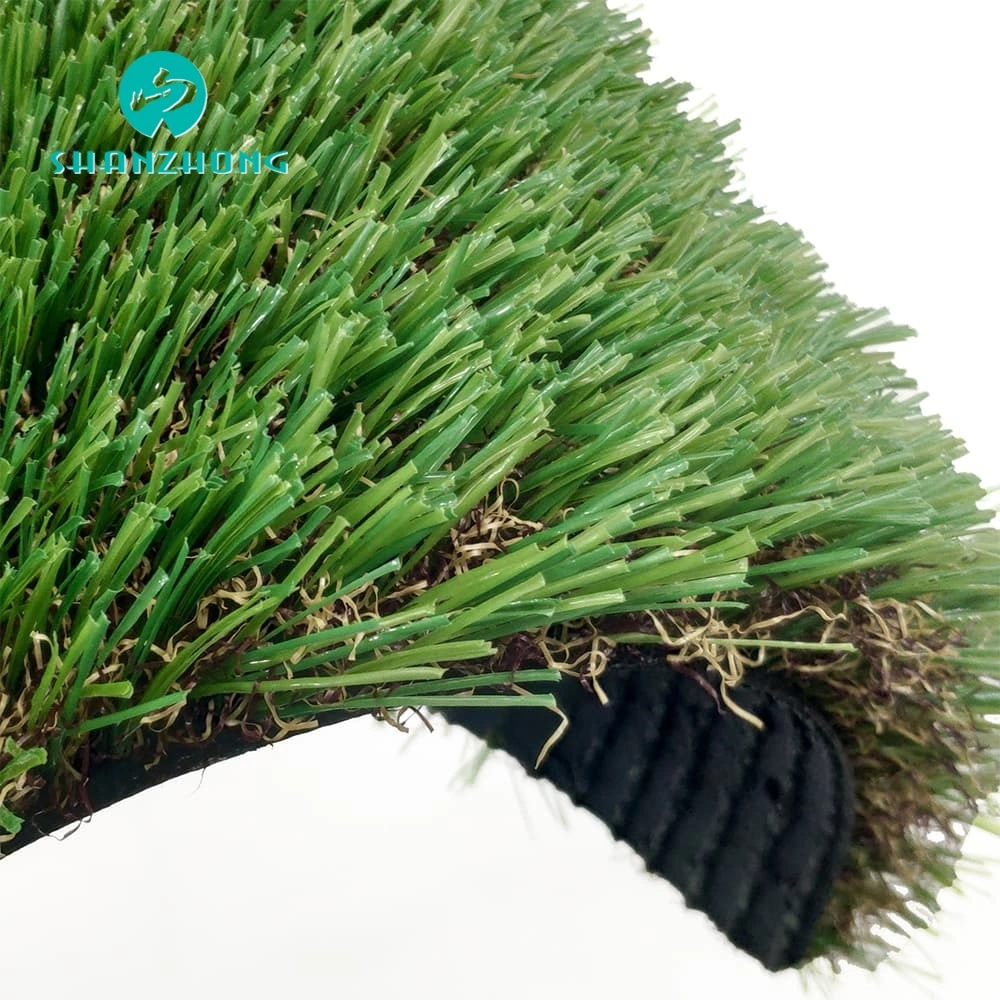 Outdoor Landscape Garden Grass Anti-UV C Type SGS Certification Artificial Lawn Plant