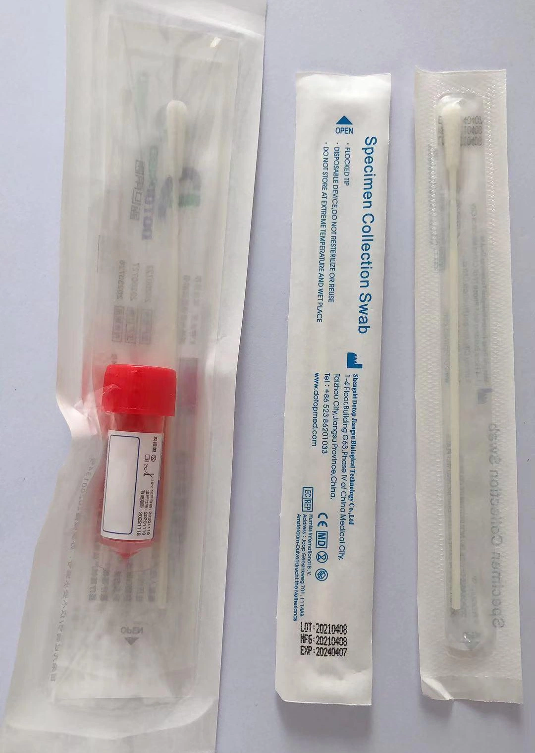 Disposable Virus Transport Infusion Nasal Throat Swabs in China