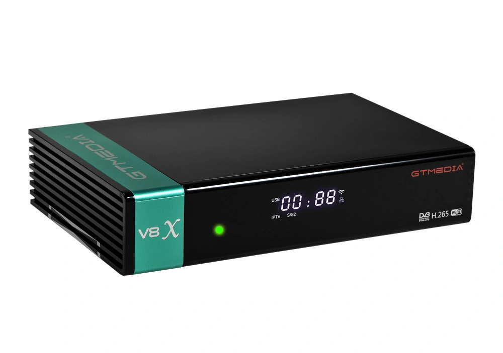 Gtmedia V8X DVB-S2 S2X HEVC H. 265 10bit IPTV Box decodificador satélite Soporte CA Card