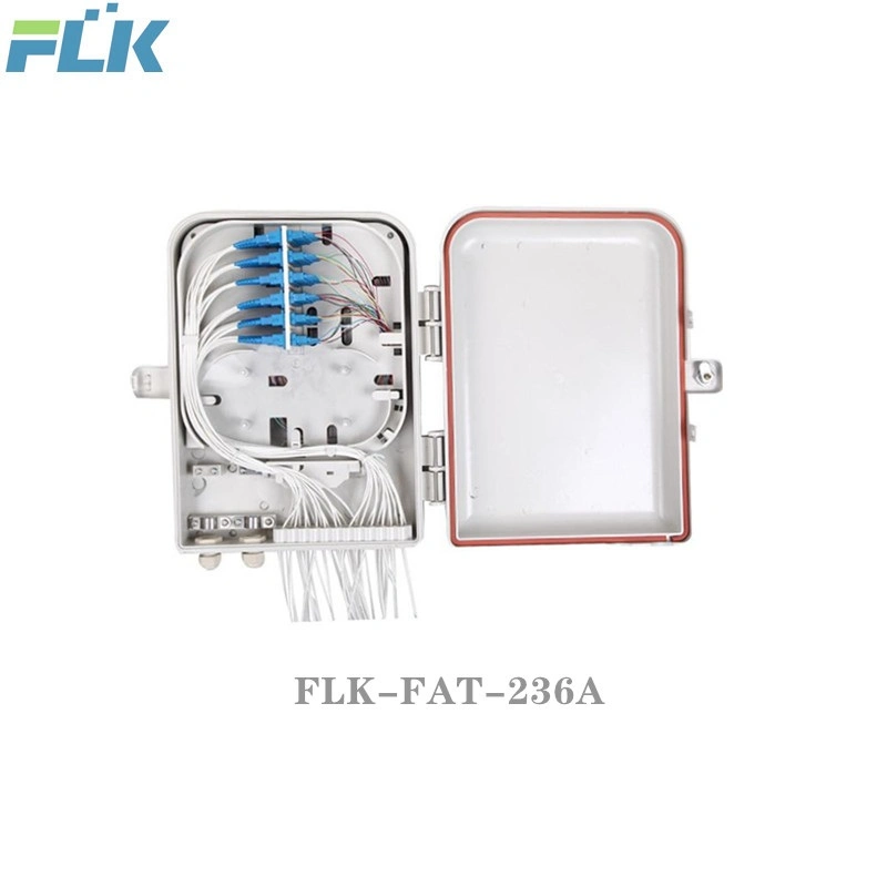 Ftts Waterproof Wall Pole Mounted Fiber Optic Distribution Box Access Network Enclosure Indoor/Outdoor Application