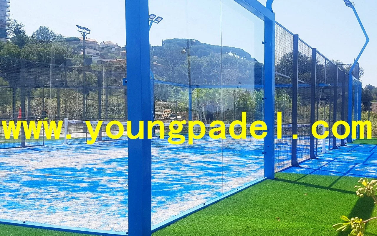 College Sports Facilities China Youngman Padel Court Manufacturer with Panoramic Glass