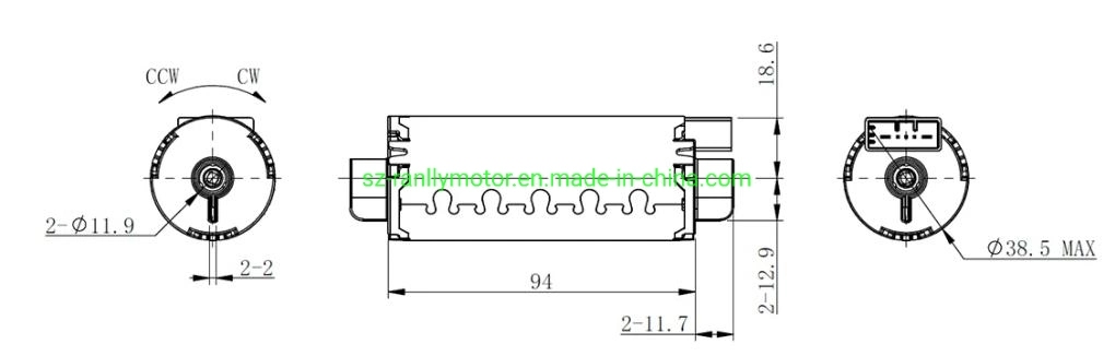 Buena calidad 13V DC Motor ajuste horizontal del coche Asiento del pasajero