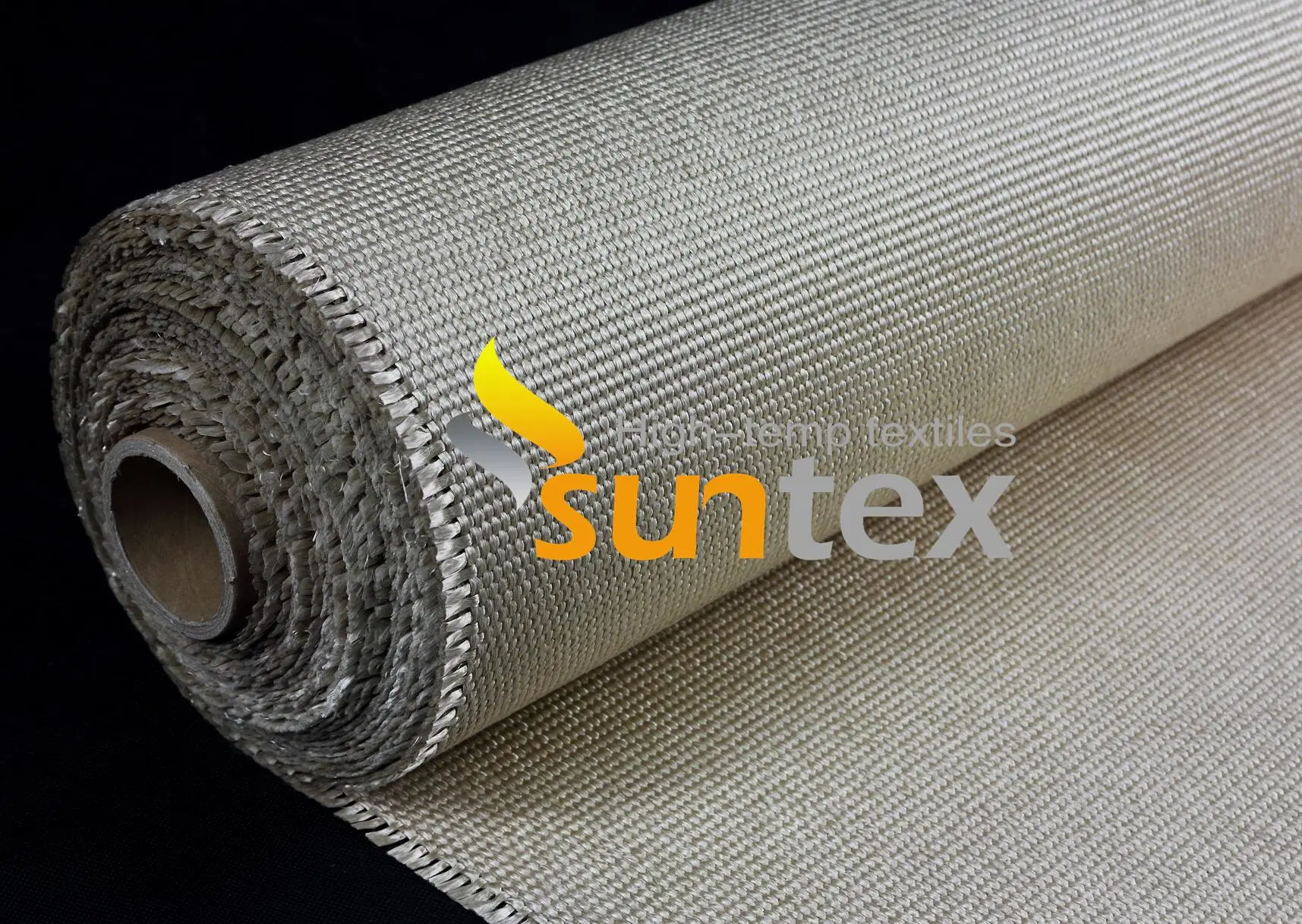 1000 Degrees Celsius Temperature High Silica Texturized Fabric Golden Silica Fabric