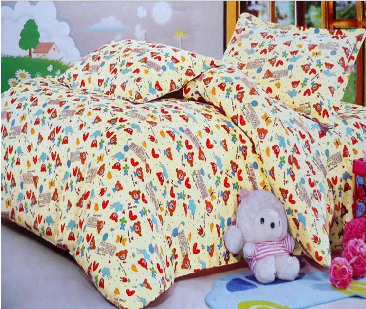 Printing Bedding Sheet Fabric Good Quality Sweet Style