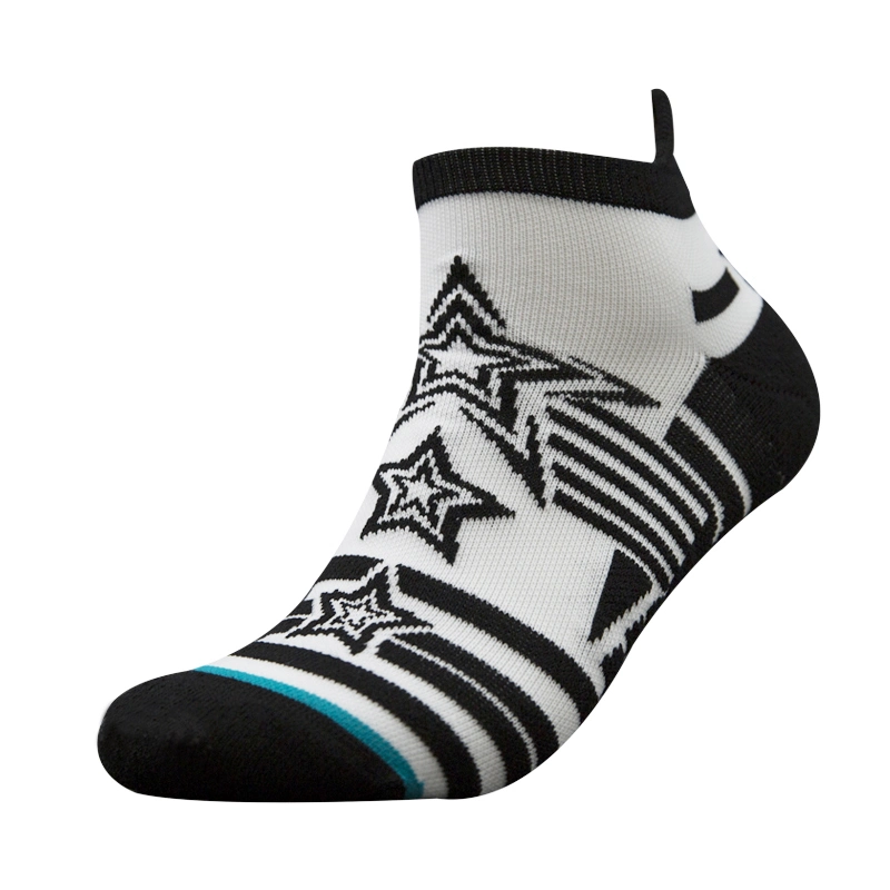 Custom Design Stripe Pattern Cotton Mens Cut Ankle Short Socks