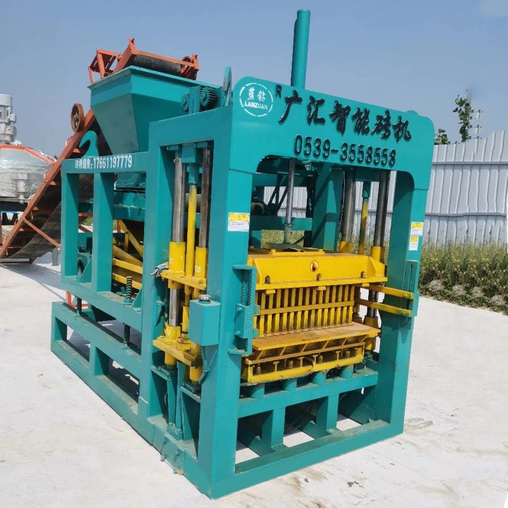 Qt4-15 Full Automatic High Capacity Cement Concrete Hollow Paving Brick Block Production Line