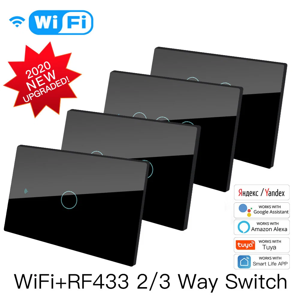 Smart Switch WiFi Tuya Wireless Remote Control Smart Home Automation Moes del sistema