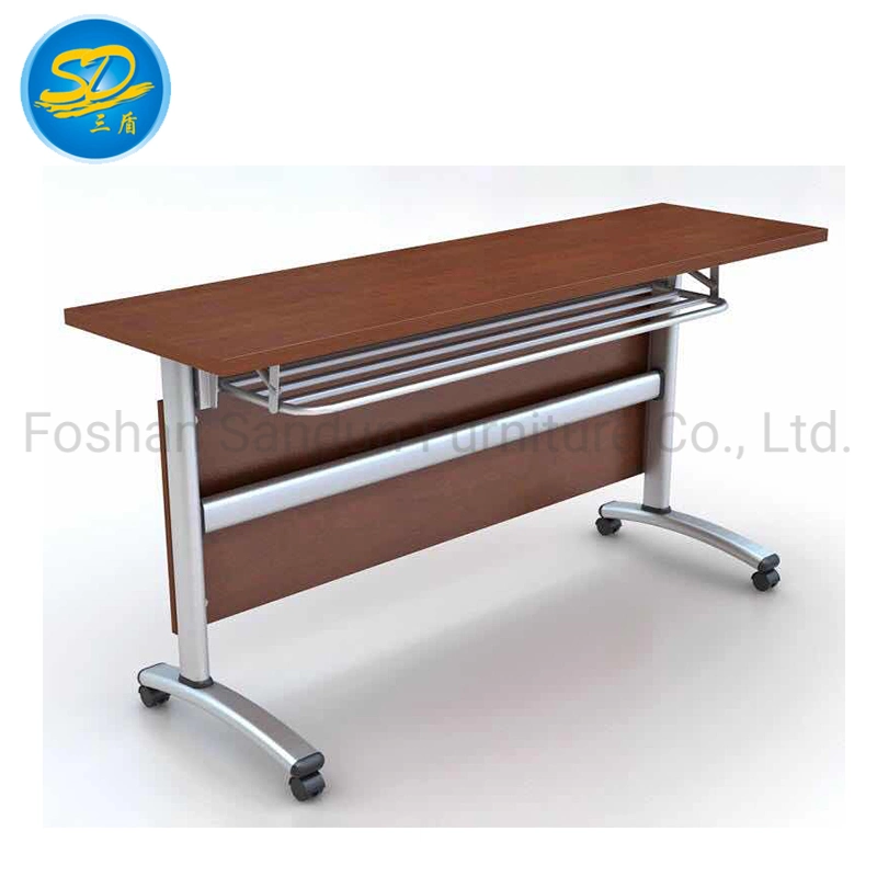 Storage Folding Rectangle MDF Plywood with Melamine or Laminate Finish Conference Meeting Table