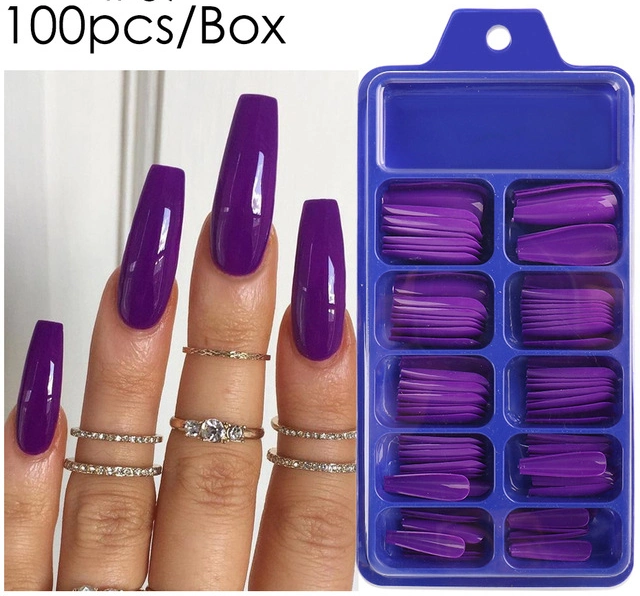 Colorful Press on Nails Acrylic Fake Nail Tips