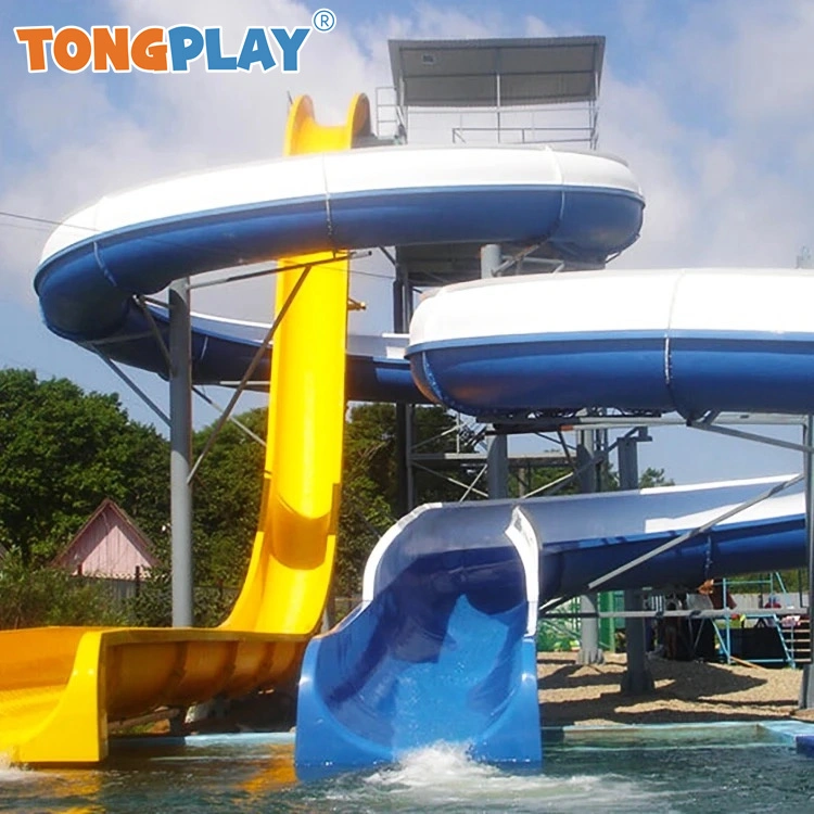 Tongplay Water Slide Parent-Child Hill Side Combination Swimming Pool Fiberglass Slide Equipment