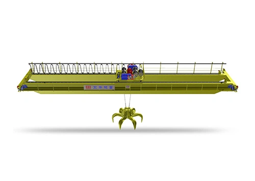 Electrical Effciency 10 Ton Grab Double Girder Bridge Overhead Crane