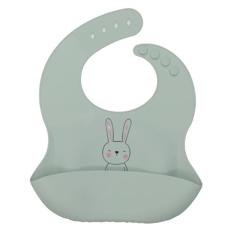 2021 New Design Custom Pattern Silone Baby Bibs Set (BB78)