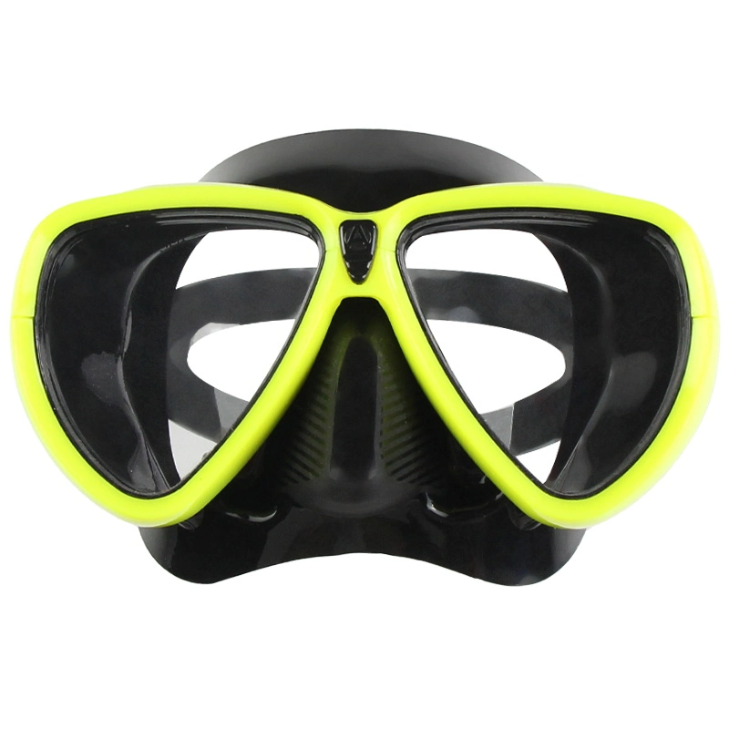 2023 HD Tempered Glass Adjustable Strap Anti-Fog Scuba Snorkel Set Diving Mask for Adults