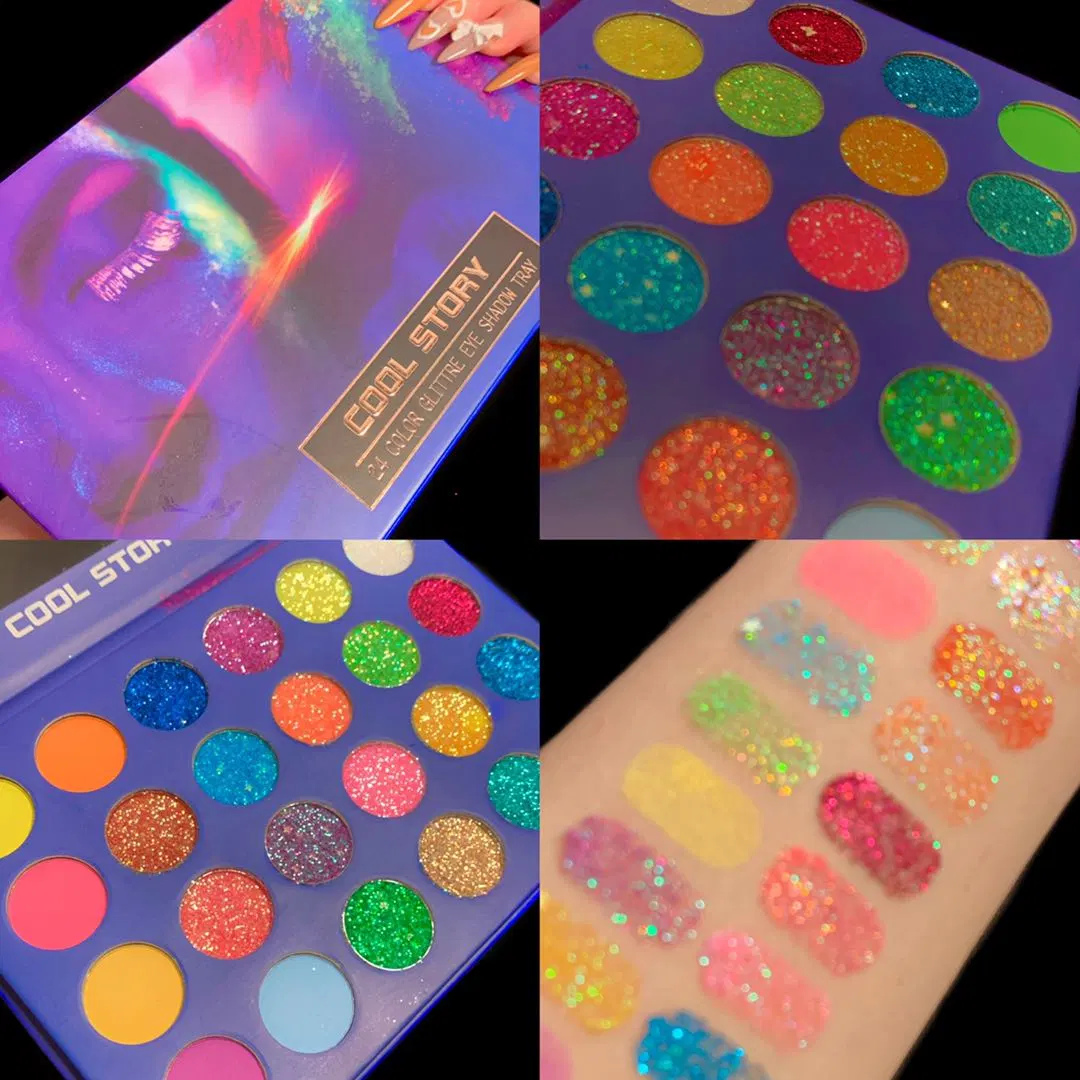 Isf 02 Coolstory Luminous 24color Eyeshadow Palette Makeup