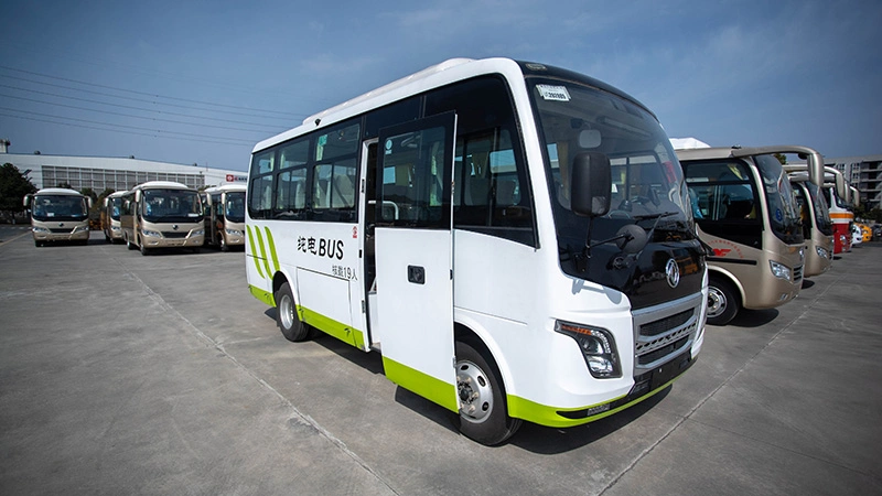 Transports de la ville siège Automatique de 6m 29luxe mini bus électrique zéro émission