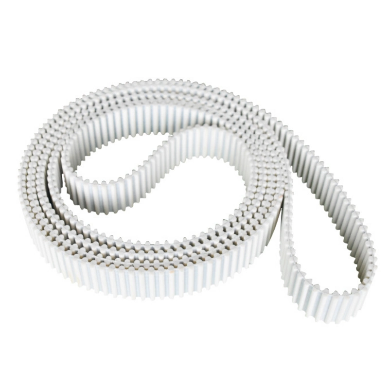 Htd D8m Double-Side Tooth White PU Timing Belt for Power Transmission