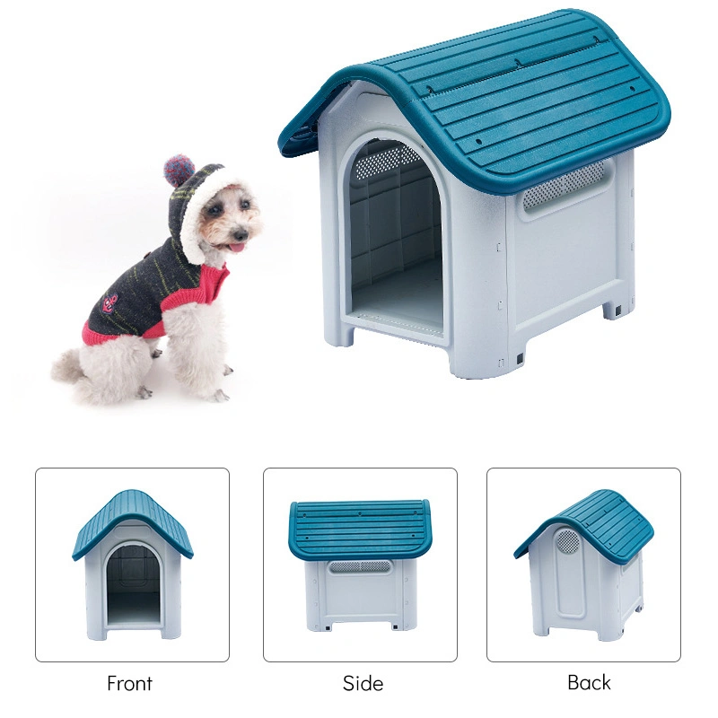 2023 Outdoor Plastic Water Proof Cute Pet House for Dog