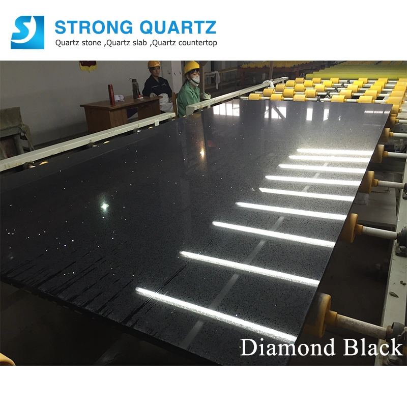 Black Star Quartz Stone Soild Surface