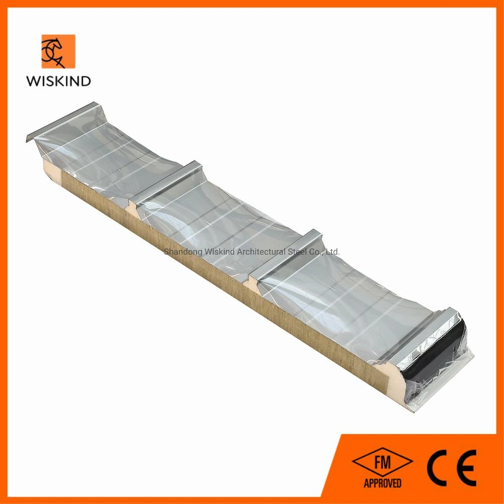 Fireproof Rock Wool Mineral Sandwich Panels for Wall Cladding Exterior Wall Panel