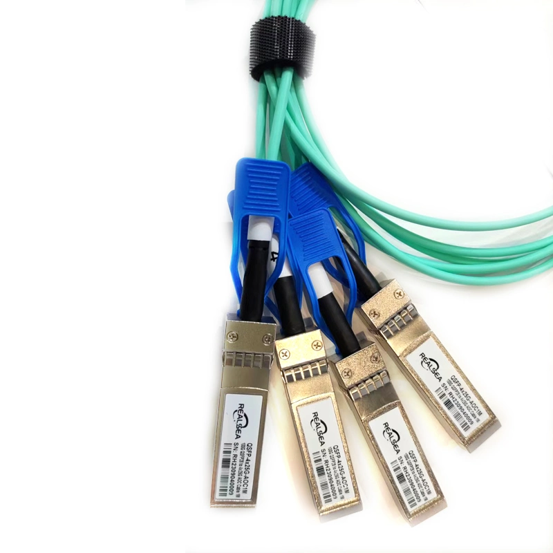 100g to 4X25g Aoc Ethernet Fiber Cable 3m 5m 15meters Qsfp28 to 4SFP28 Active Optical Cable