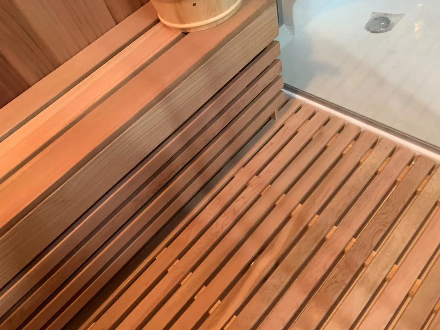 CE Europe approuvé 881 Red Cedar sauna et douche à vapeur combinée