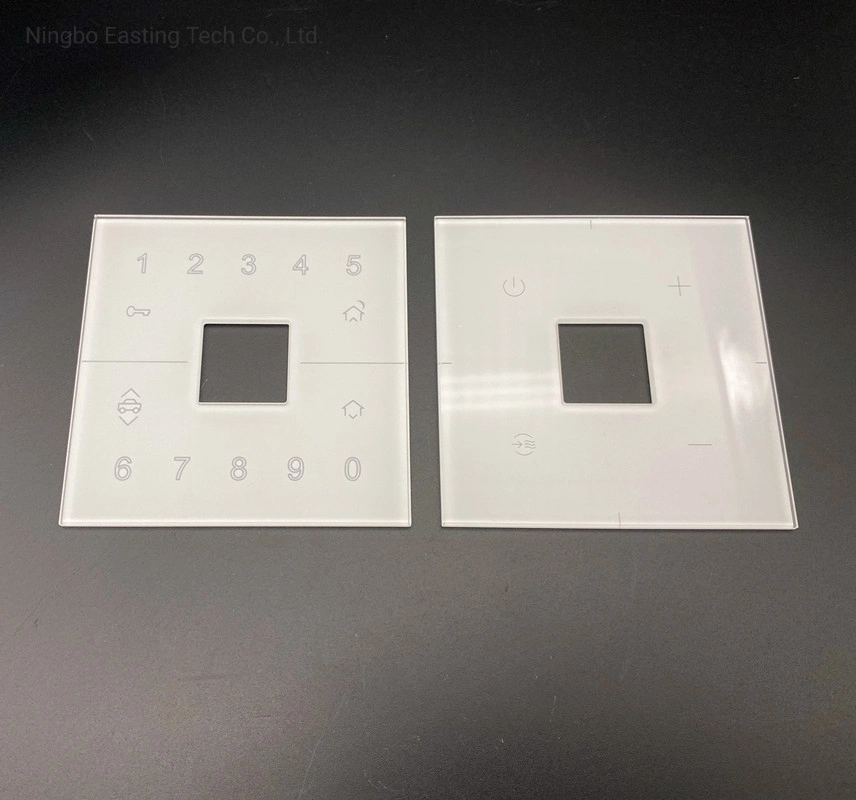 Serigraphy Switch Panel Tempered Glass 3mm