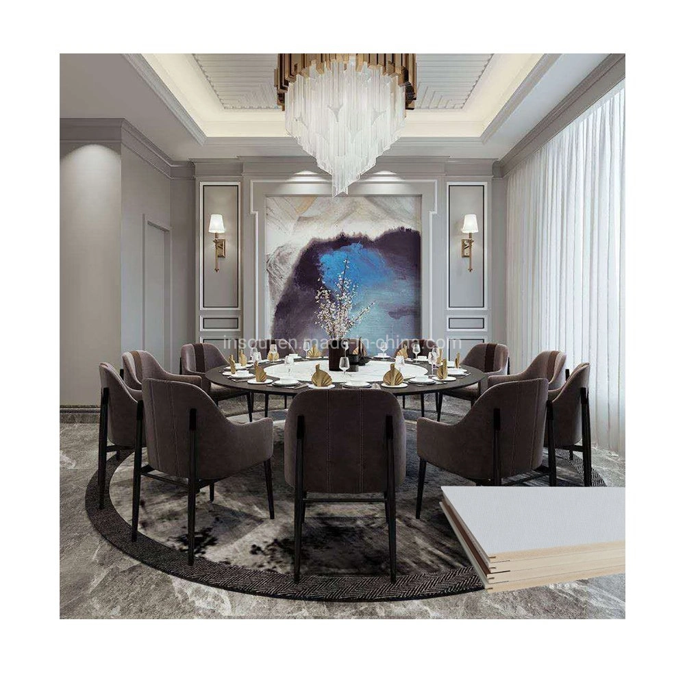 White European Style Factory Sell Interior Decoration Flame Retardant WPC Material Hotel Restaurant Wall Panel