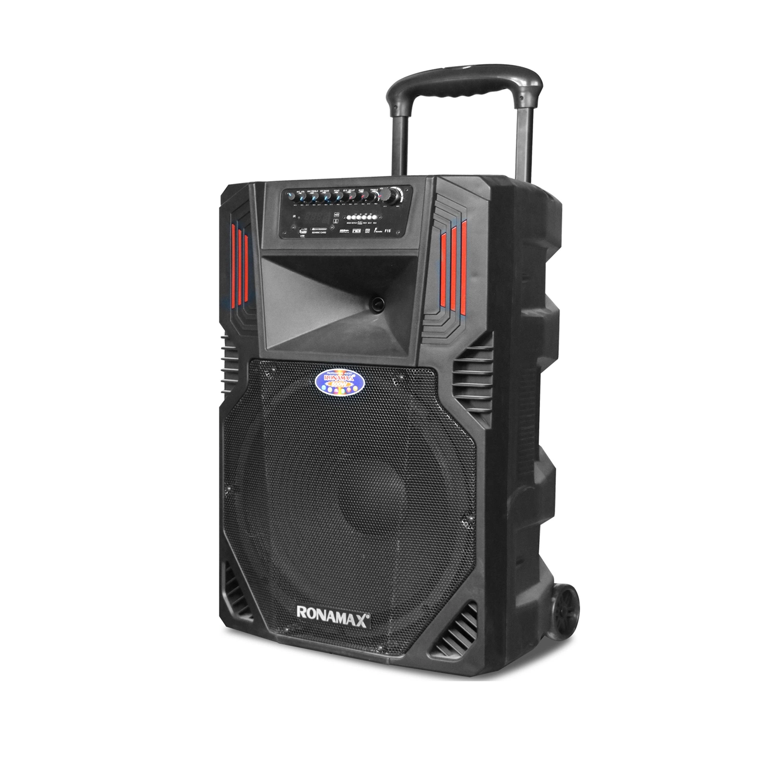 Professional 18 Inch Amplifier Powered DJ Karaoke Loud Sound Box FM Bluetooth Audio Speaker