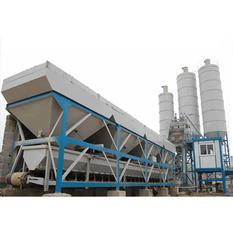 Factory Price 25 ~240m3/H Belt Conveyor Type Wet Ready Mixed Concrete Mixing Batching Plant with Steel Cement Silo (HZS)