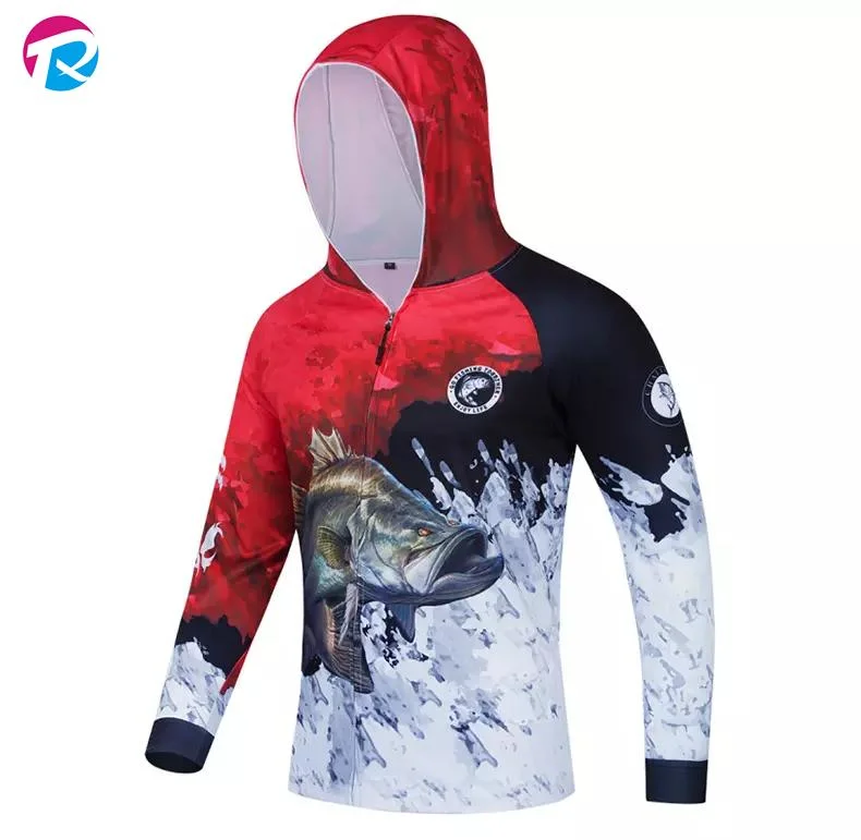 Custom-Made Men's Sublimation Tournament Fishing Shirts UV Protection Fishing Wear