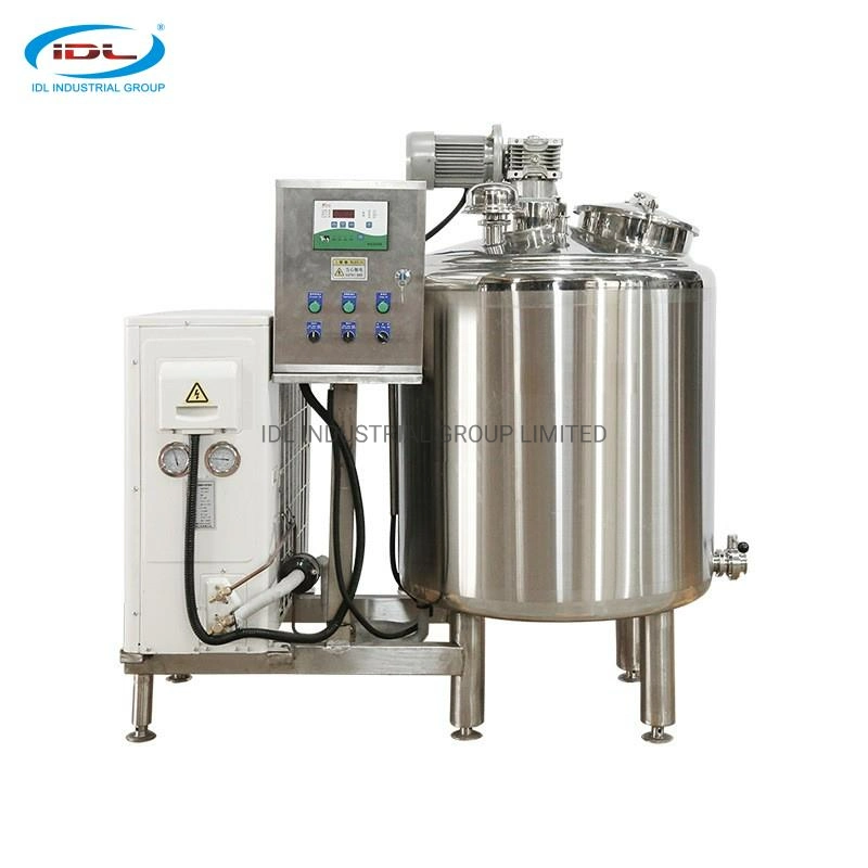 Different Capacity 100L/200L/500L/1000L Milk Cooling and Mixing Storage Tank