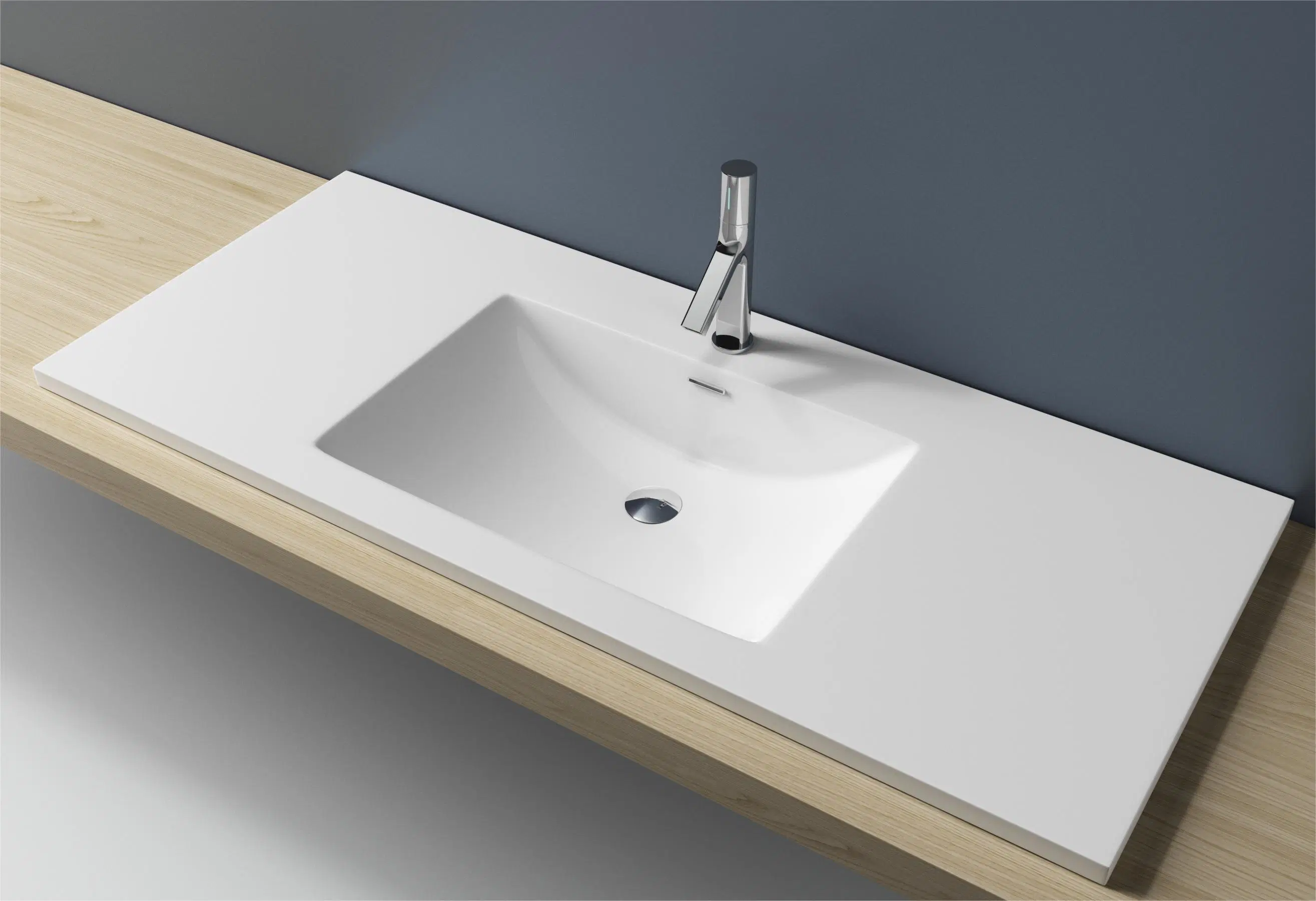 Artificial Stone Acrylic Solid Surface Basins Lavabo Bathroom Wall Mounted Wash Basin