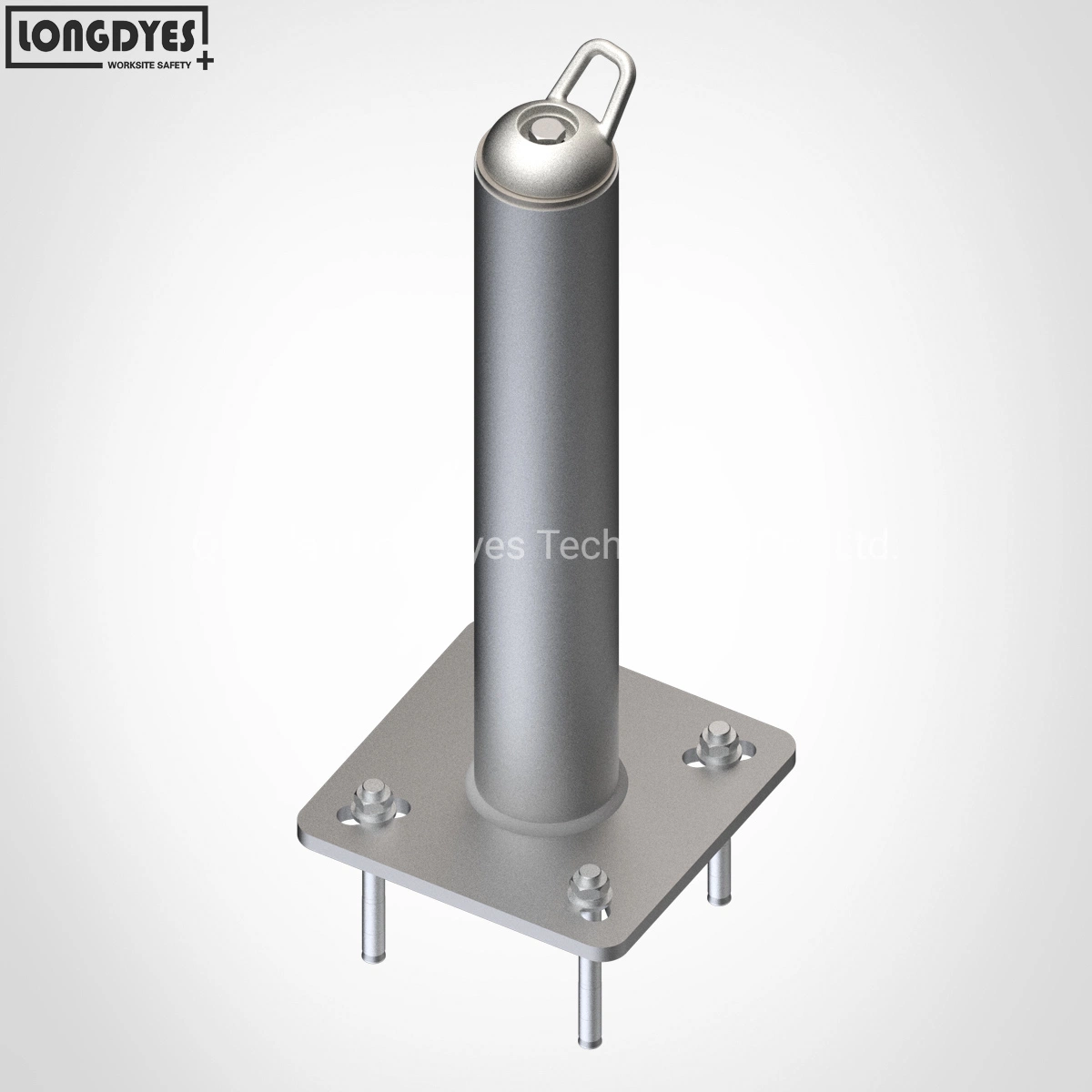 Horizontal Lifeline System Stainless Steel Swivel Anchor Device Concrete Anchorage Points