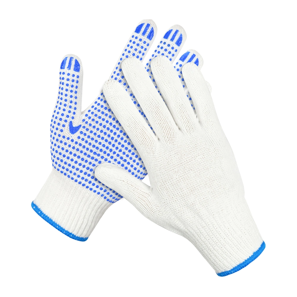 Prix de gros en Chine 35g-80g/paire Construction/Industriel/Protecteur Guante PVC Pointillé/Points Sécurité/Travail/Gants en Coton Tricoté