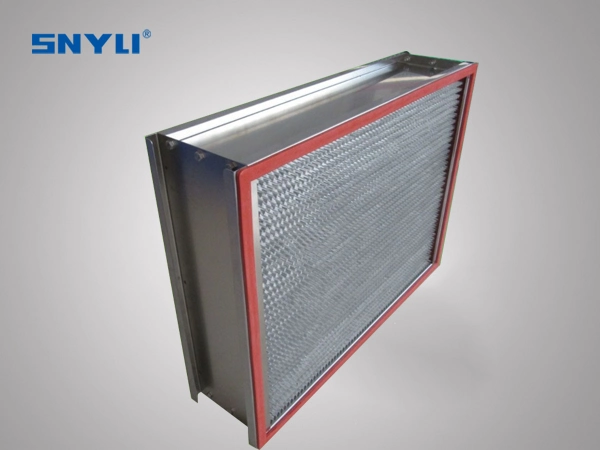 High Temperature Resistance Deep Pleated Air Filter H14, H13 HEPA Filter for Laminar Air Flow Hood