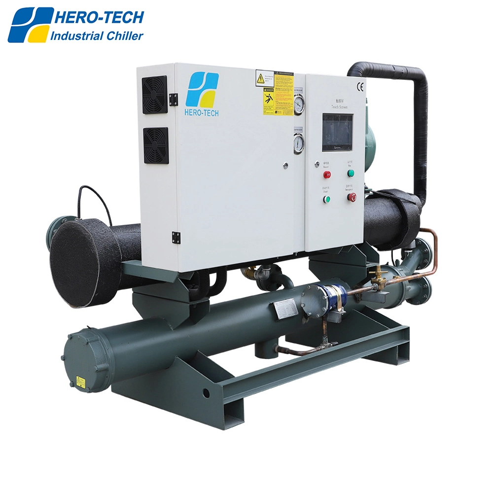 Water Cooled Screw Type Chiller Cooling Machine 75HP