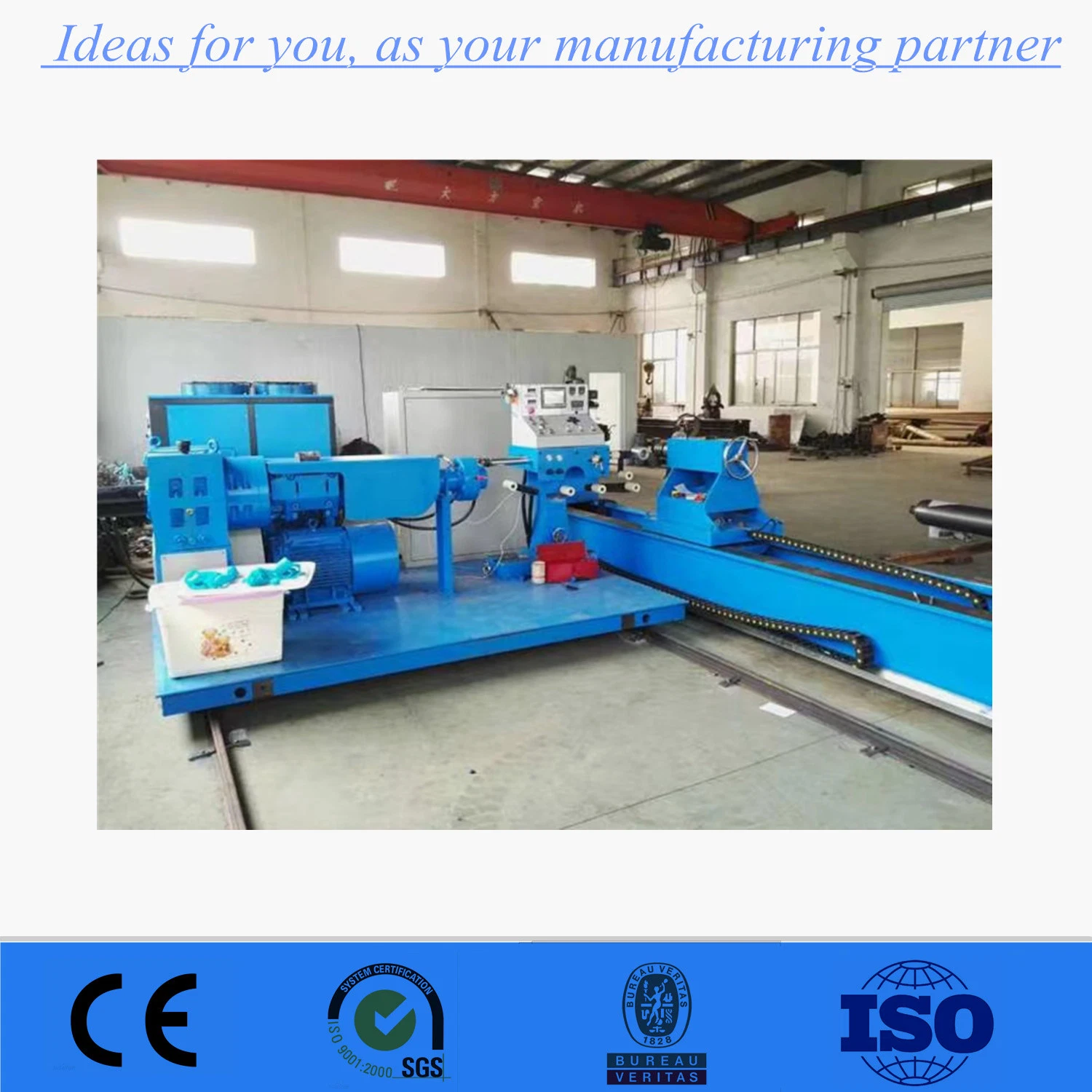 Industrial Rubber Roller Covering Machine for Paper Making and Mine Transmission