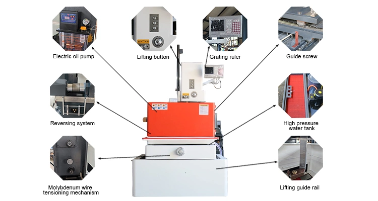 Dk7732 Mehrfach-Schneidfunktion EDM Draht Schneidemaschine