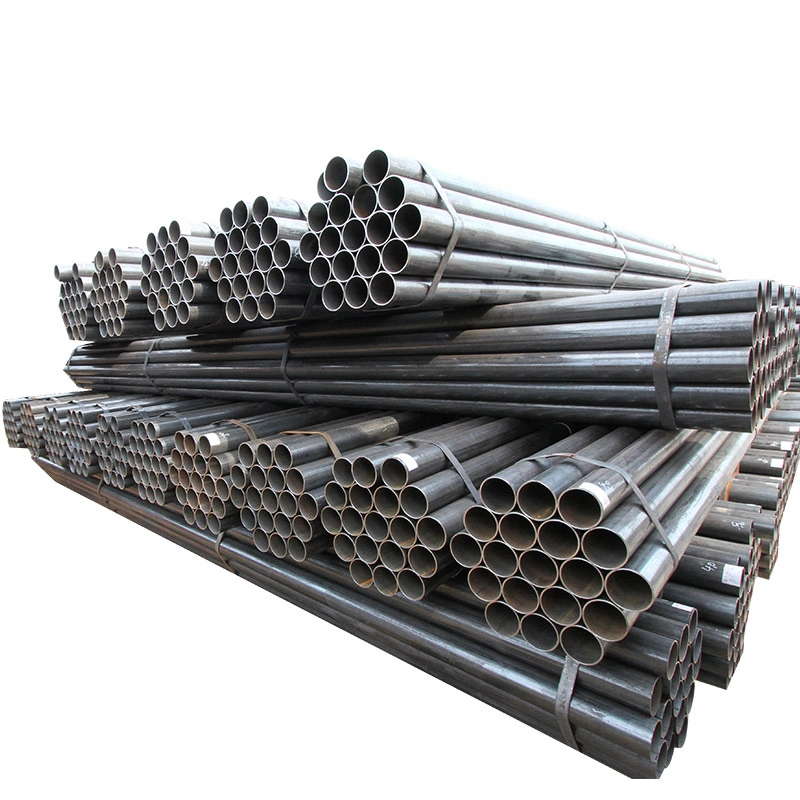 ASTM A53 Black Iron Pipe Welded Seamless Round Sch40 Steel Pipe for Building Material