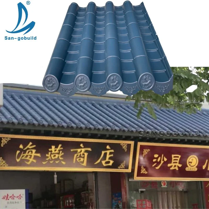 70 Years Warranty Synthetic Resin Antique Chinese Colored Roof Tile for South Aisa