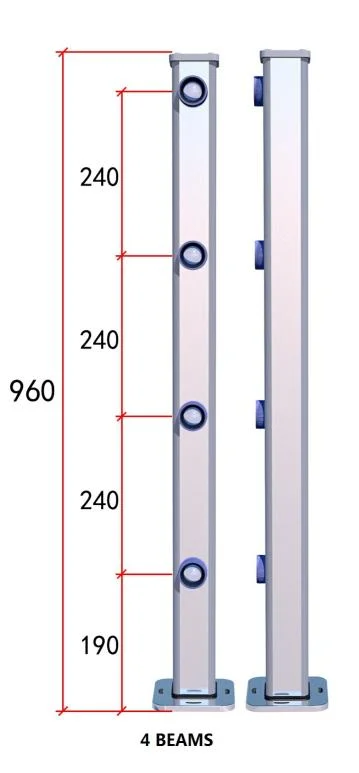 Haces de láser externo del detector de alarma de intrusión para protección de la Frontera