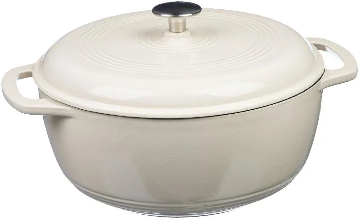 Amazon 6 Quart Enameled Cast Iron Covered Round Dutch Multicolored Oven Pot